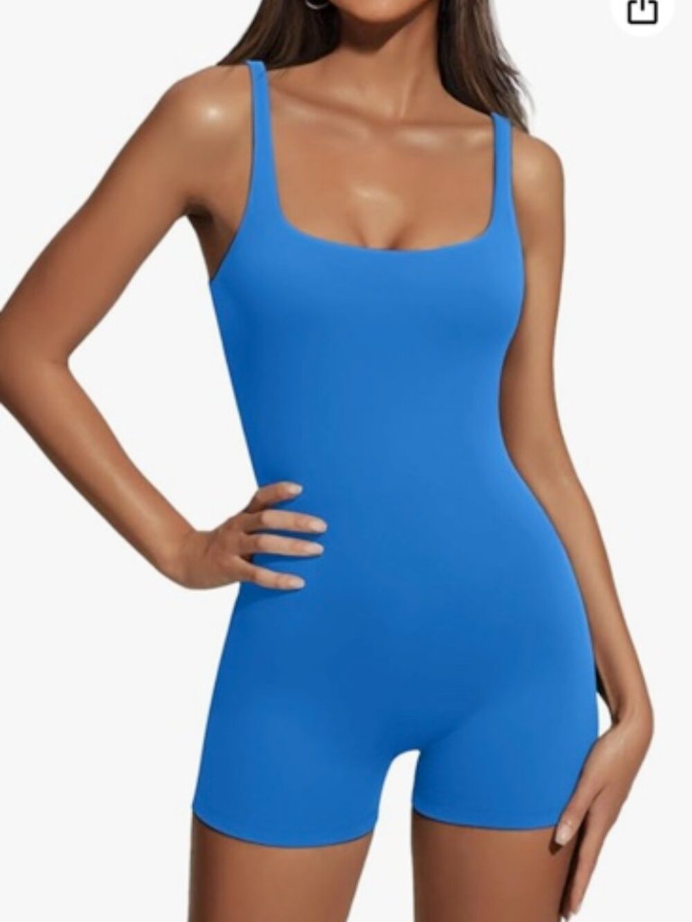 Blue Flattering Shaping Jumpsuit Romper for Summer 2026